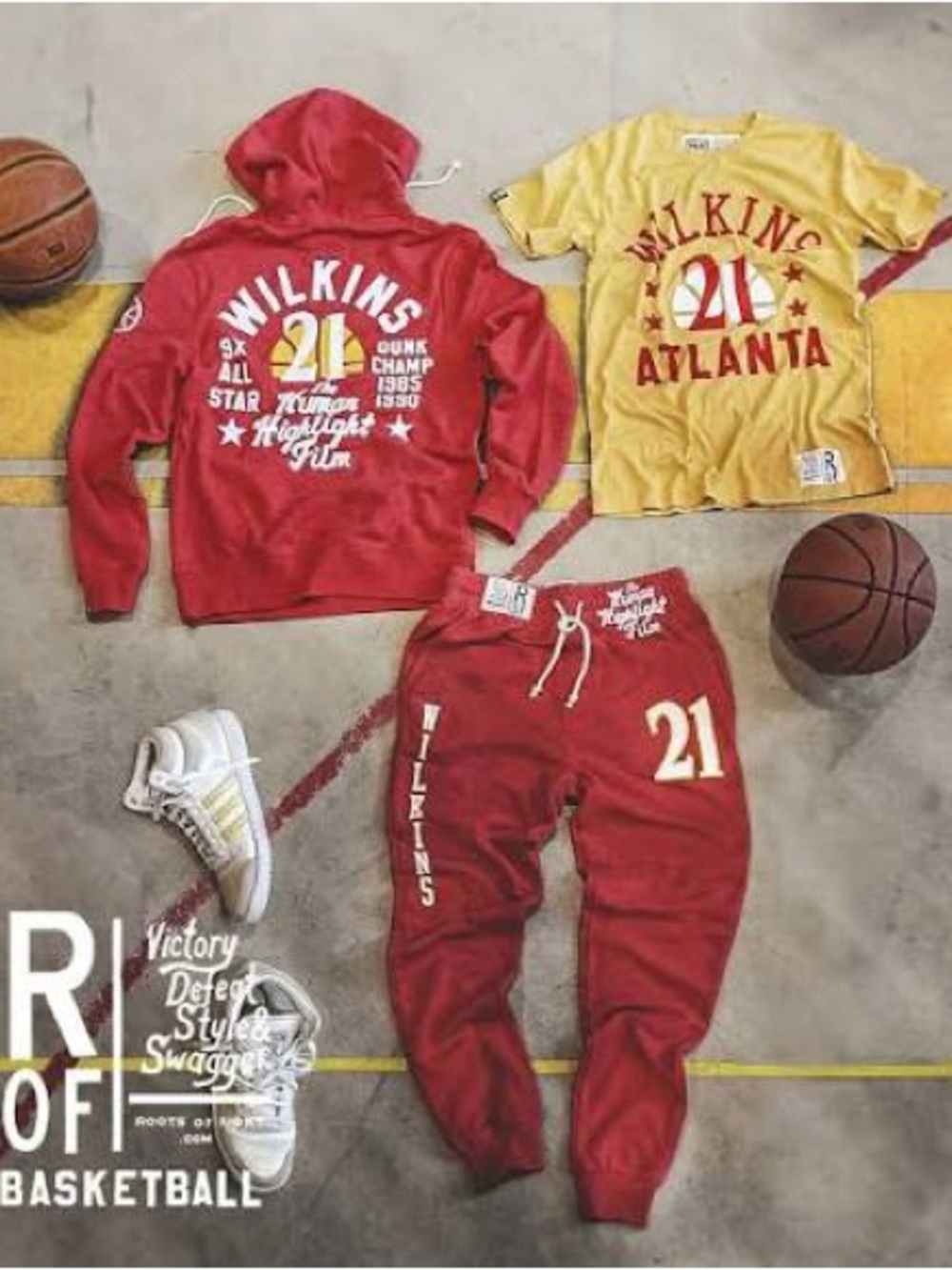 Super Rare Roots of Fight Dominique Wilkins 21 Sweats, Excellent Condition